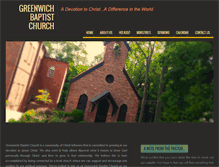 Tablet Screenshot of greenwichbaptist.org